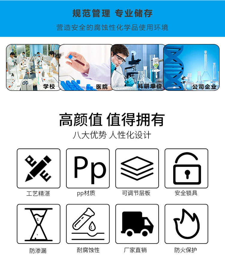 化學品儲存柜八大優勢值得擁有